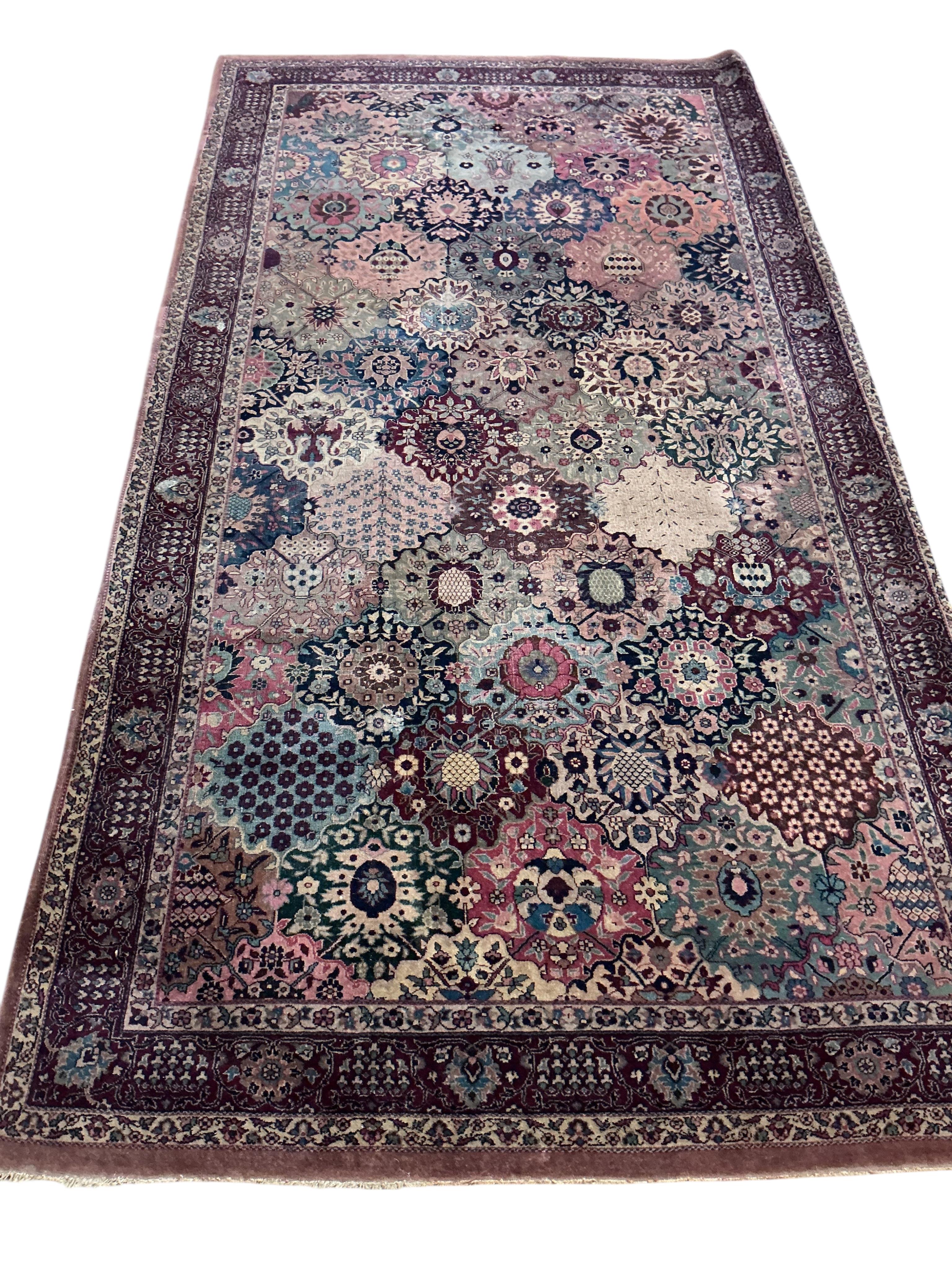A North West Persian floral rug, 250 x 136cm